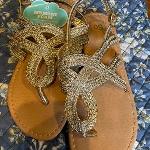 SO memory foam girls sandals